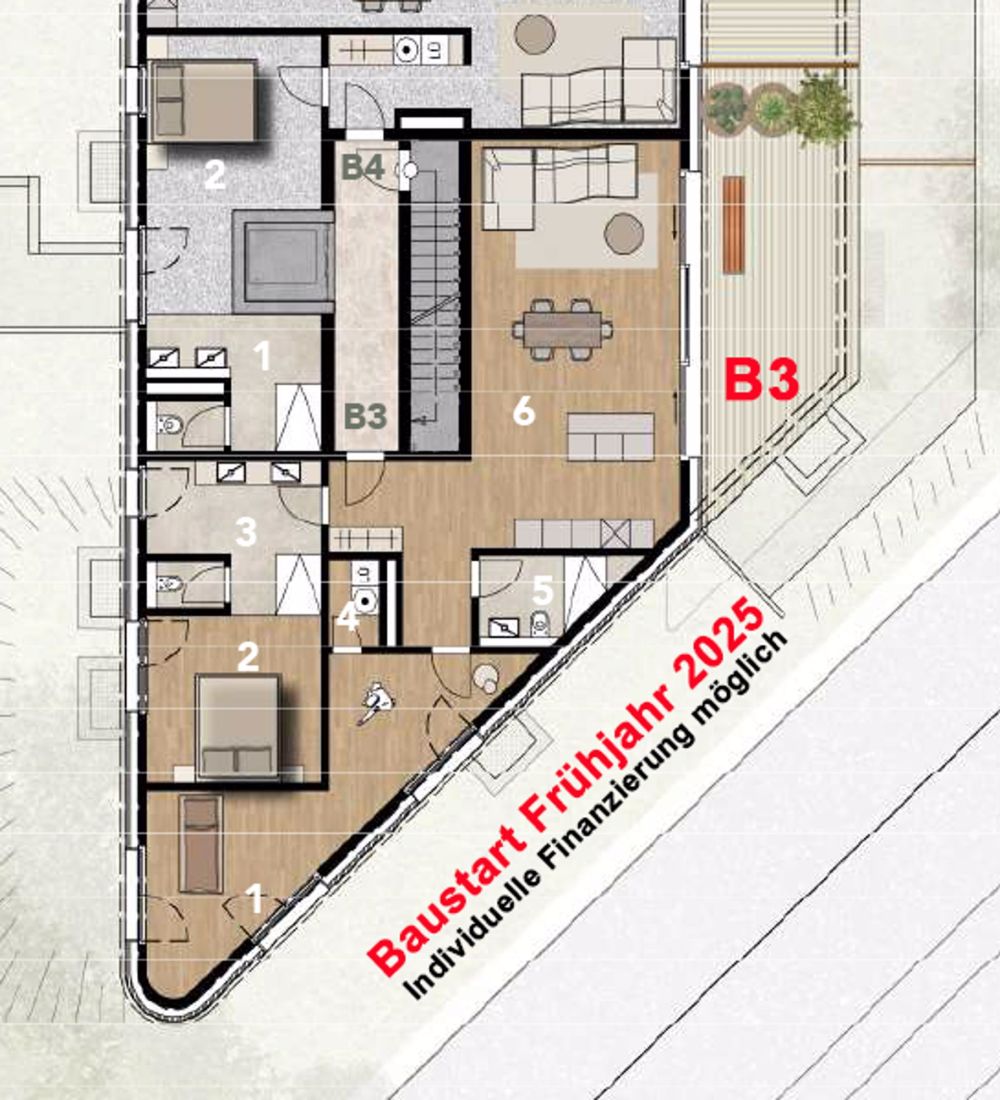 Exklusive und moderne Geschosswohnung auf dem Bruderholz - individuelle Finanzierung - B3 - Bild 2