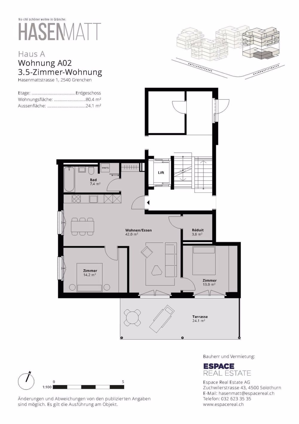 Erstvermietung – 3.5-Zimmerwohnung – Neubauprojekt HASENMATT - Bild 6
