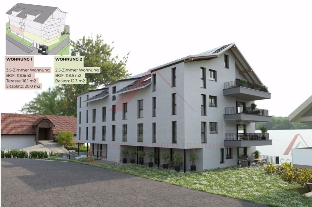 3.5-Zimmer-Eigentumswohnung mit Sitzplatz «RESIDENCE CENTRO» Nord - Bild 12