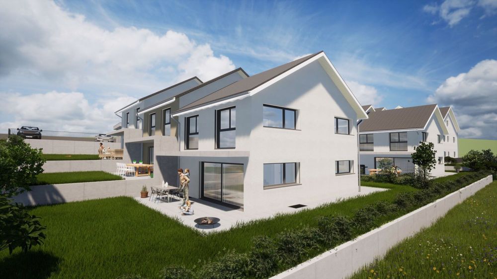 NEUBAU VIER DOPPELEINFAMILIENHÄUSER UND SECHS REIHENEINFAMILIENHÄUSER, NIEDERDORF - Bild 1