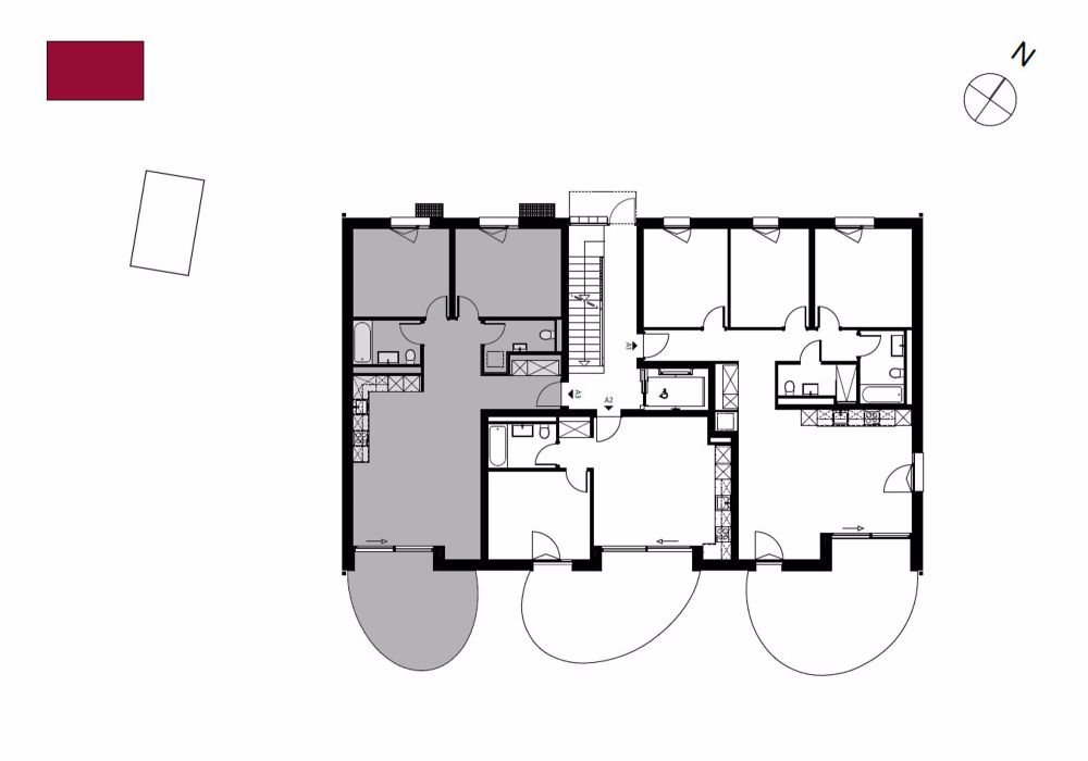 Appartement A3 - 3,5 Zimmer - Plan A3