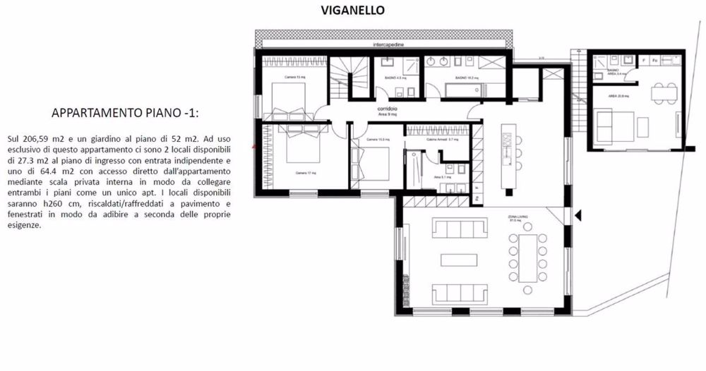 PRESTIGIOSO APPARTAMENTO CON DÈPENDANCE - Bild 9