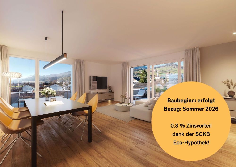 Äusserst hochwertige Attikawohnung mit riesiger Terrasse und wunderschöner Weitsicht - Bild 1