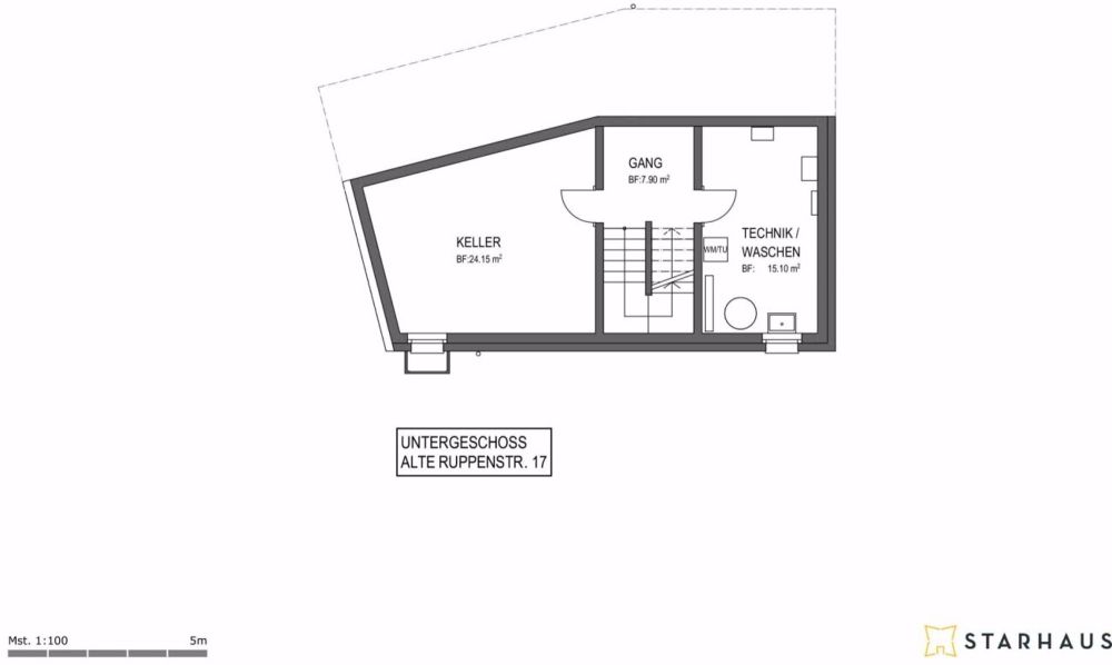 Bewilligtes Einfamilienhaus in Altstätten - Untergeschoss