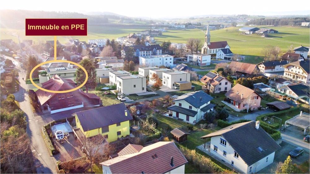 Attique 4.5 pièces dans nouvelle promotion de 3 appartements - Situation