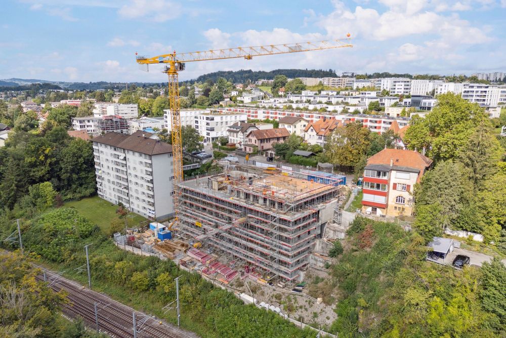 Appartement de 3.5 pièces au rez-de-chaussée Glâne 111 - Vue extérieure