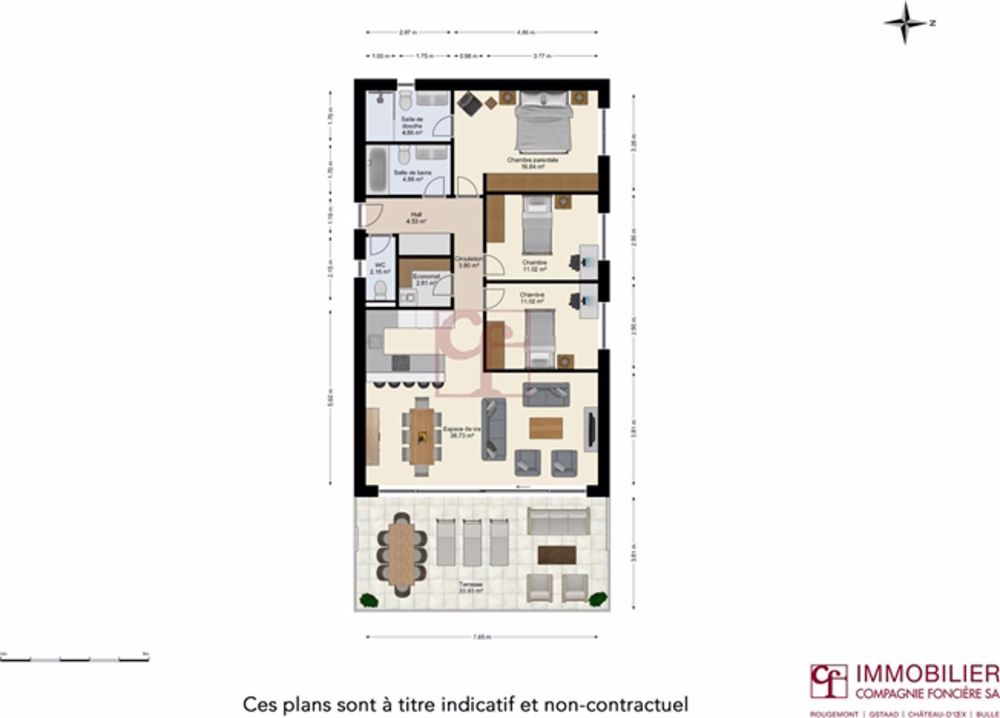 Enney - Résidence de l'Ondine - 2 Wohnungen von 3,5 und 4,5 Stück - Bild 10