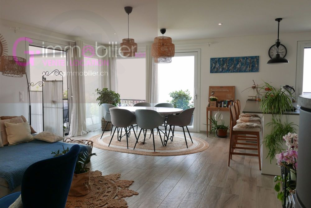 À vendre - Villa moderne et élégante de 5.5 pièces - Monthey- Choëx - salle à manger