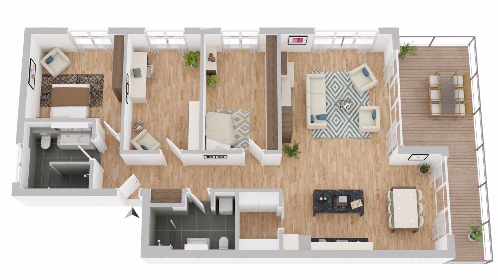 Helle 4.5-Zimmerwohnung im Erdgeschoss - Bild 7