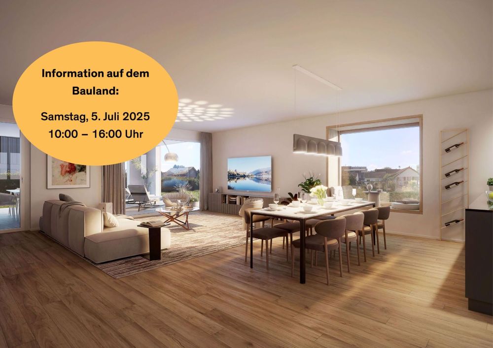 Neubauprojekt «Fliedergarten» – modernes Wohnen mit Stil und Nachhaltigkeit – luxuriöse Obergeschosswohnung - Bild 1