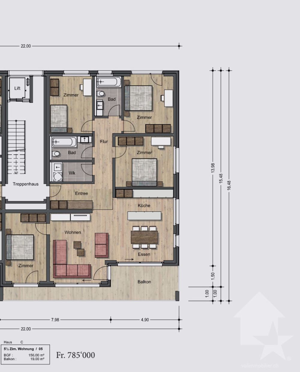 Nouveaux appartements résidentiels de 5,5 pièces - / 2.OG