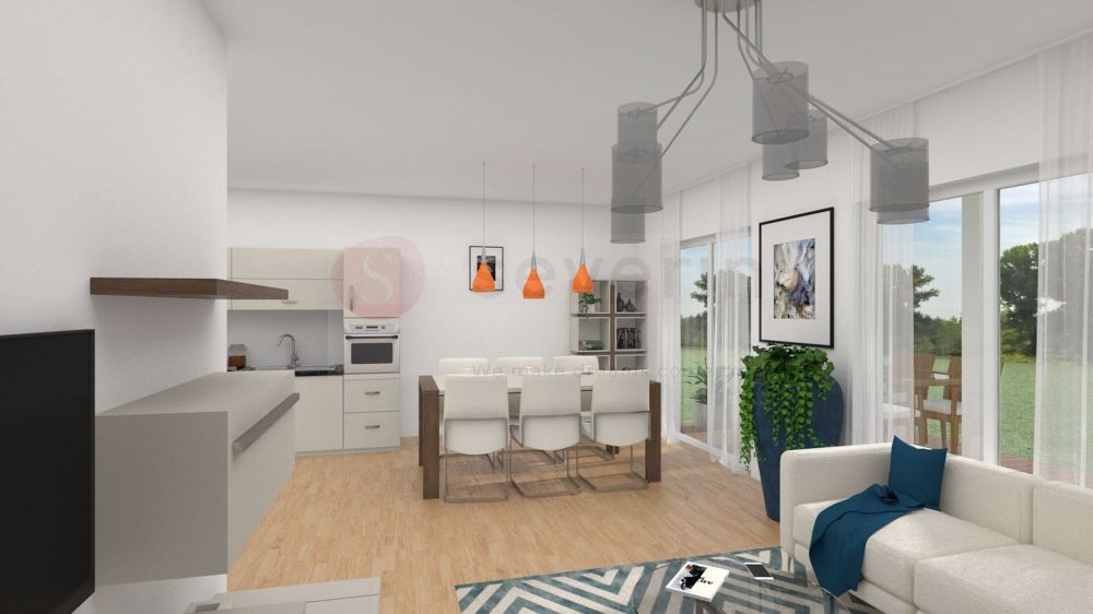LANDHAUSIDYLLE RÜDLINGEN: 5 WOHNUNGEN 3.5/4.5 ZIMMER INKL TGPP. - WOHNBEREICH