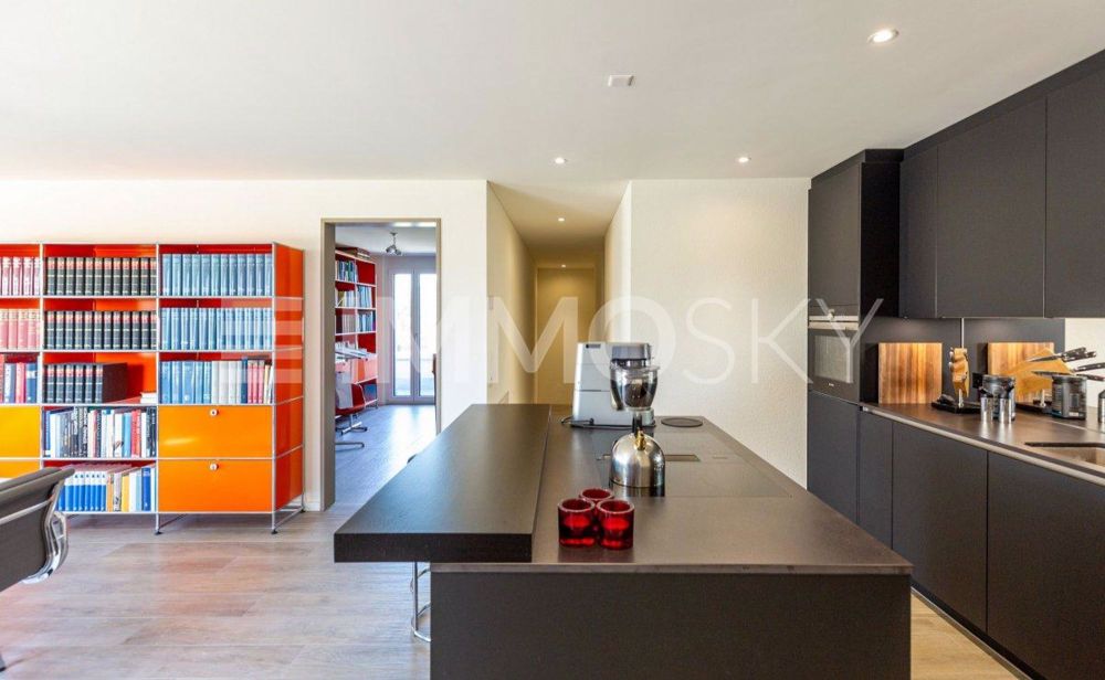 Penthouse-Charakter, ein ganzes privates Stockwerk nur für Sie! - Von Eingangsbereich gelangen Sie gleich in die offene Wohnküche