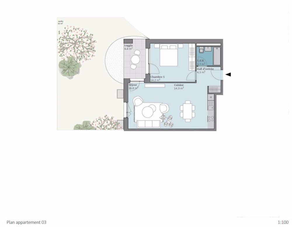 Neue Promotion Prilly Buissonnière - 2,5 Zimmer im Erdgeschoss - Bild 12