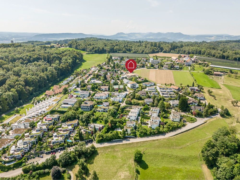 Modern Wohnen an ruhiger Lage - «Baldeggstrasse 31» Baden - Drohnenaufnahme