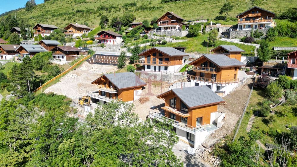 Crésuz - Magnifiques chalets de 4.5 pces à 5.5 pces - Avancement des travaux août 2024