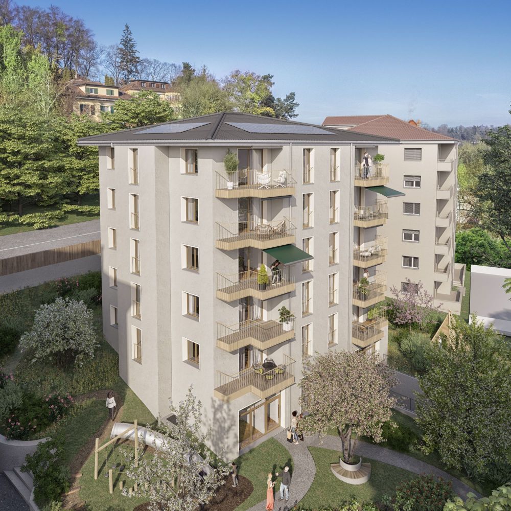 Balkone des Unterholzes: 3.5-Zimmer-Wohnung mit Balkon zur Sonnenaufgangsseite - Bild 5