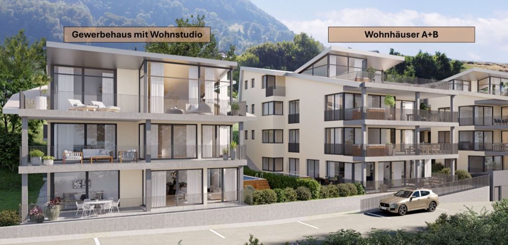 Gewerbehaus mit Seeblick und Wohnstudio - Bild 1