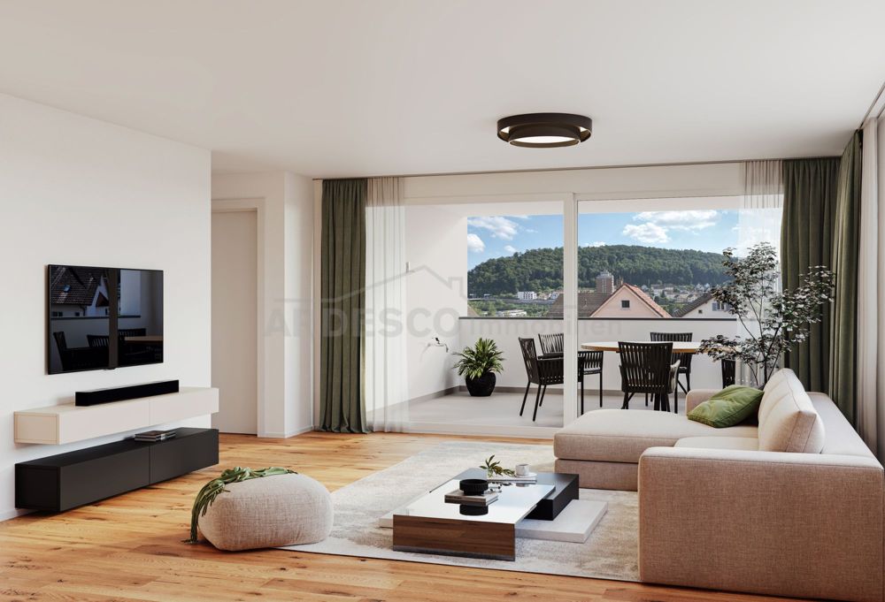 Gartentraum ! - Wohnzimmer / Wohnbereich (Bild aus dem 2.Obergeschoss)