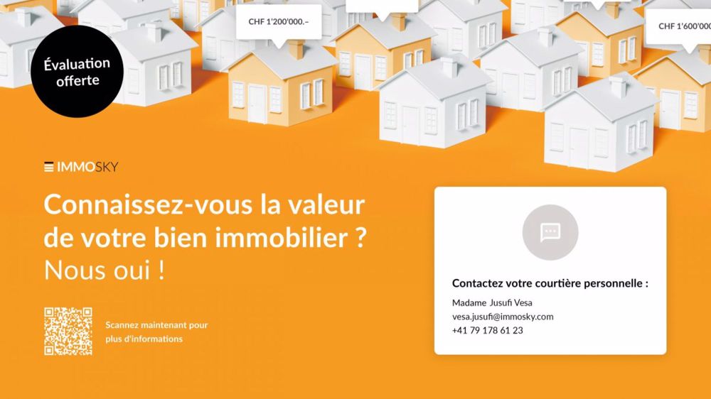 Wohnung 3.5 Zimmer mit privatem Garten - Connaissez-vous la valeur de votre bien immobilier ?