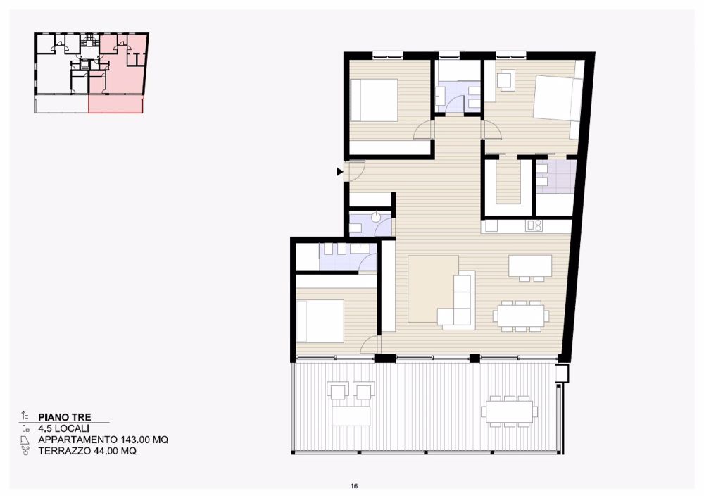 Residenz Selva - 4,5-Zimmer-Wohnung in Massagno mit Panoramablick - Bild 8