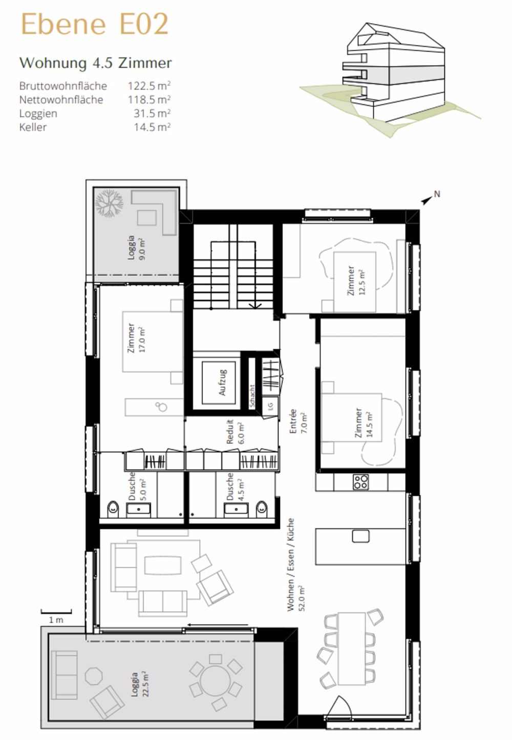 Exklusive 4.5-Zimmer-Etagen-Wohnung im Lärchenhain – Ihr Traumdomizil in Adligenswil - Bild 4
