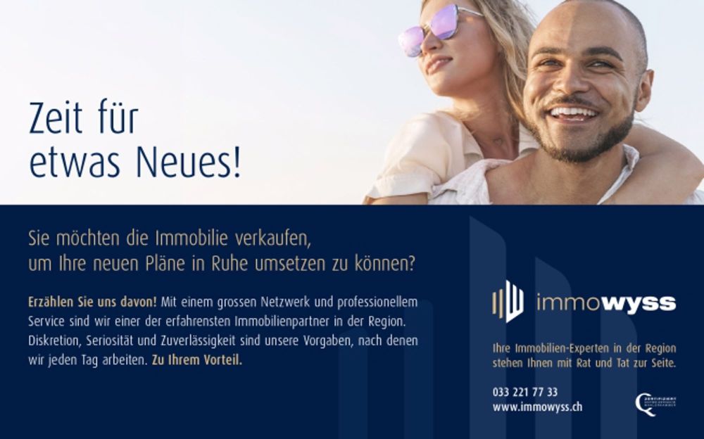 ImmoWyss - Neue 4,5-Attikawohnung an zentraler Lage in Steffisburg - Bild 1