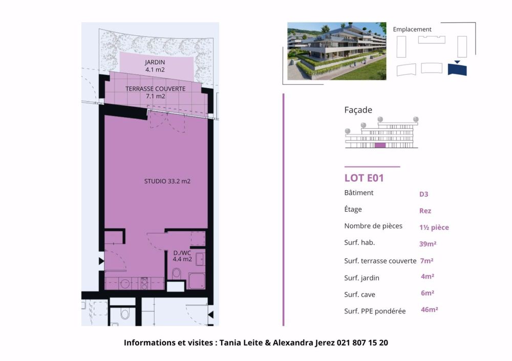 Studio neu mit überdachter Terrasse und Garten - Bild 12