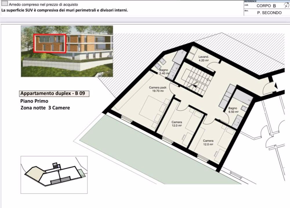 Meraviglioso attico duplex 4,5 locali con giardino - Bild 12