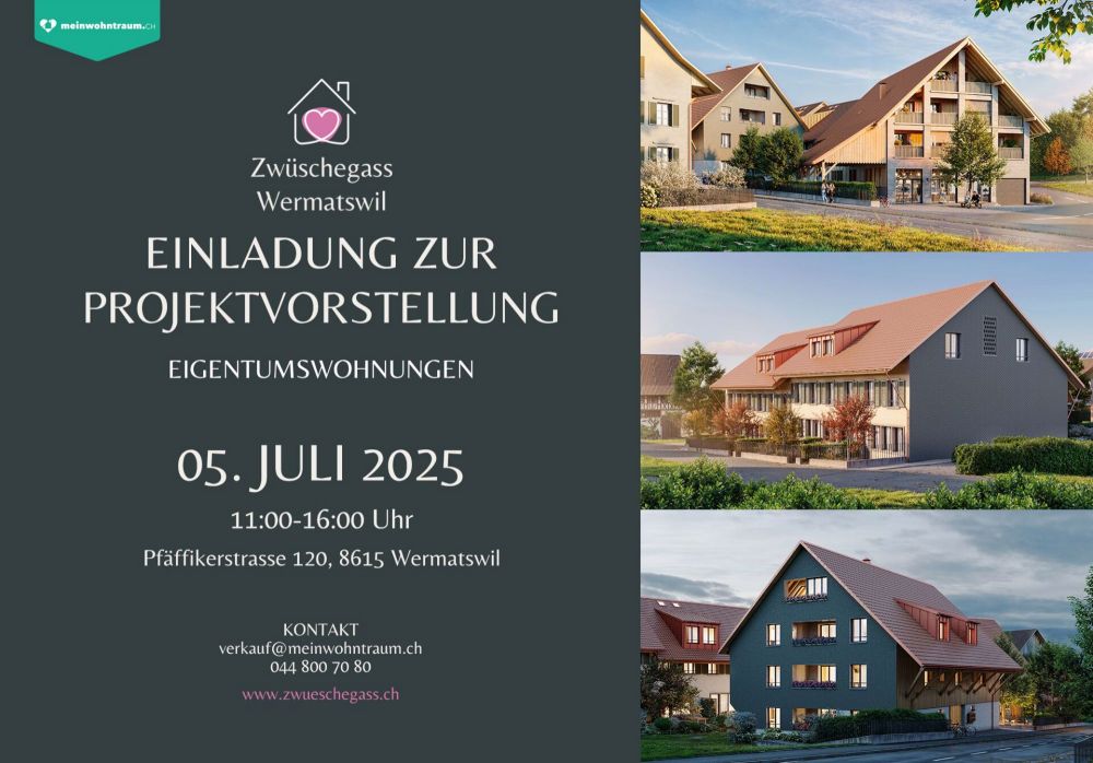 Ihr neues Zuhause in Wermatswil: Attraktive 3.5-Zimmerwohnung mit Charme - Bild 1