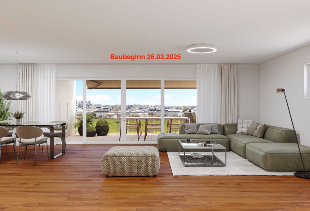 4.5 Z.-Wohnung OG, 125m2 Netto Wohnfläche, 23.5m2 gedeckter Sitzplatz - Wohnen
