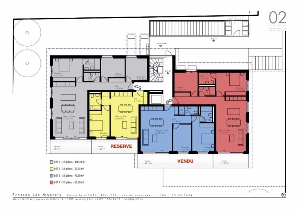 Estavayer / Frasses Wohnung 4,5 Zimmer mit Balkon Baustelle geöffnet! - Bild 2