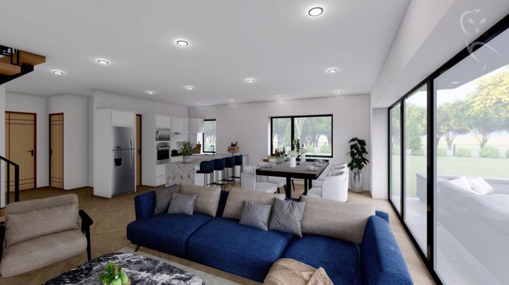 Magnifique duplex idéalement situé - Magnificent duplex ideally located - Séjour accès jardin