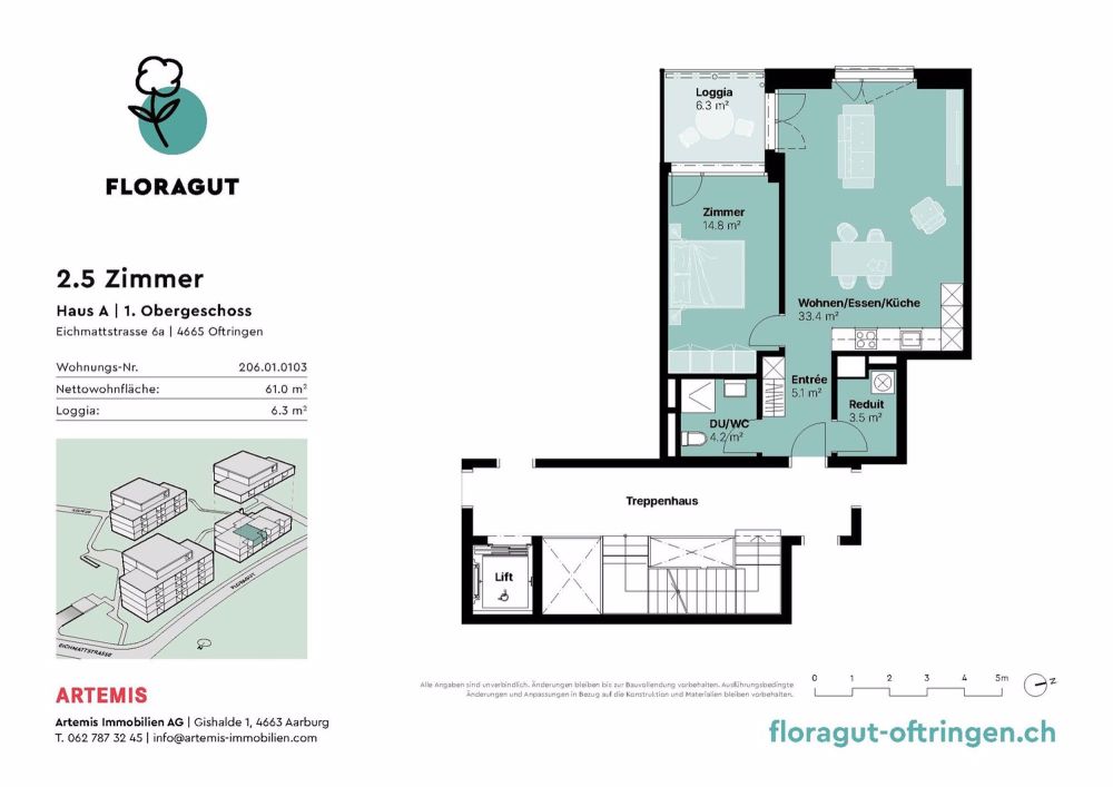2 ½ Zimmer-Wohnung, 4665 Oftringen - Bild 10