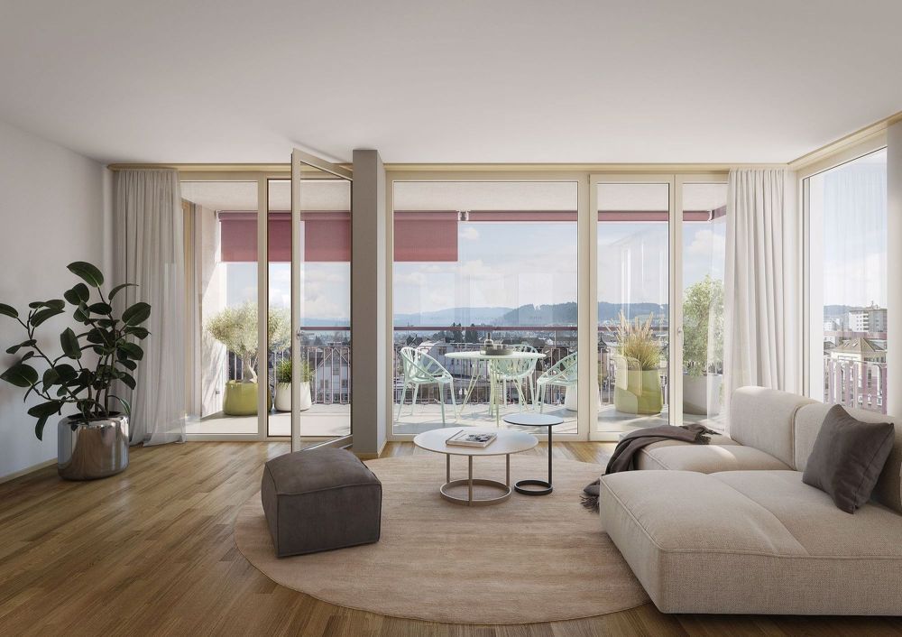 Hochwertige und attraktive Wohnungen im Neubau Perronimo - Beispiel Aussicht