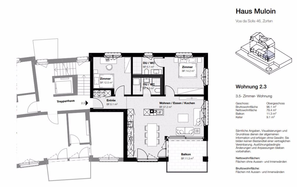 3.5 Zimmerwohnung - Ihr Traumdomizil nahe Lenzerheide (OG-Whg. 2.3) | dreamo.ch - Bild 3