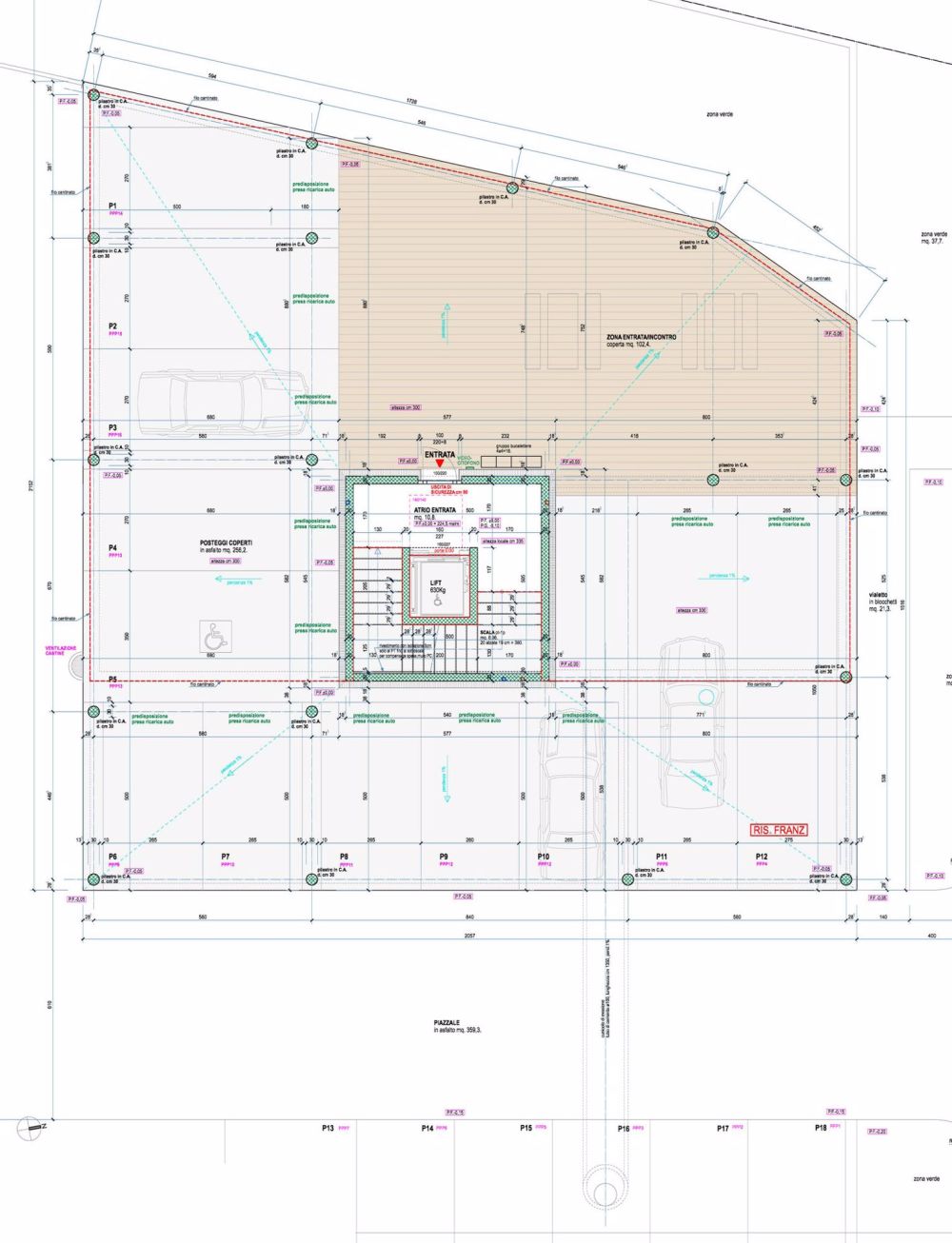 Nuovo appartamento in zona comoda e strategica con bella terrazza - Bild 9