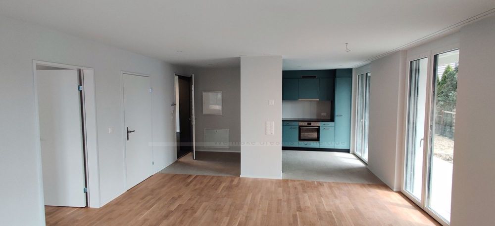 NOCH EINE 3.5 ZIMMER WOHNUNG ZU VERMIETEN- GENOSSENSCHAFTSWHG. - BLICK VOM WOHNZIMMER