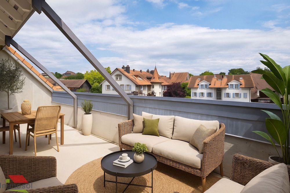 3,5 pièces en attique avec terrasse et combles aménageables de 70m2 ! - Bild 8