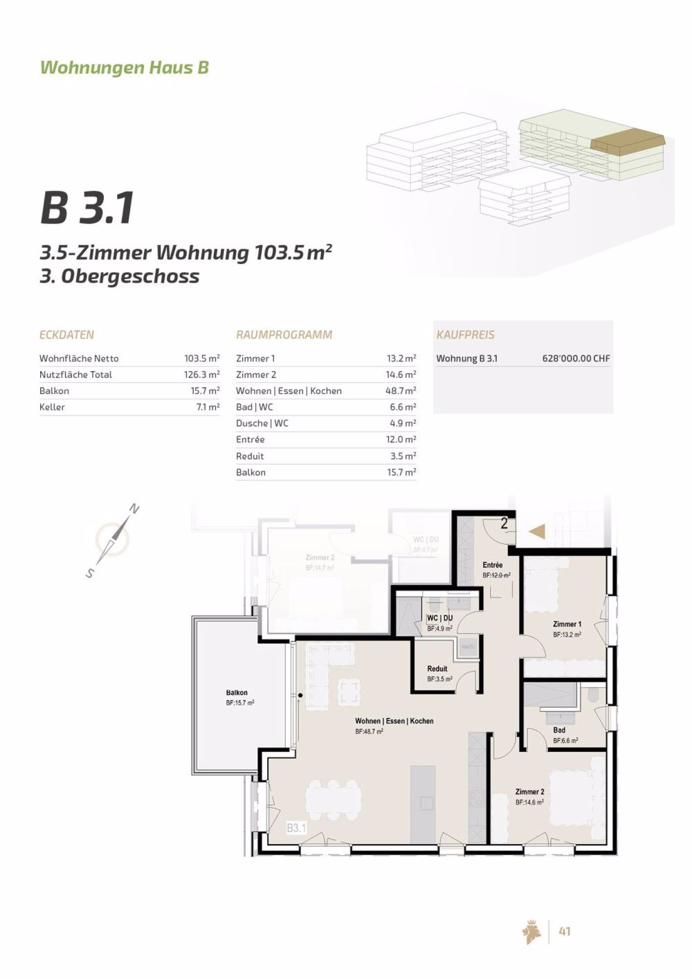 Neubauwohnungen mit Stil – Wohnqualität zum Wohlfühlen - grosszügig, modern, energieeffizient - Bild 4