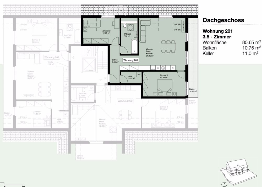 Neubau: Erstvermietung 3.5 Zimmer Wohnung - Bild 6