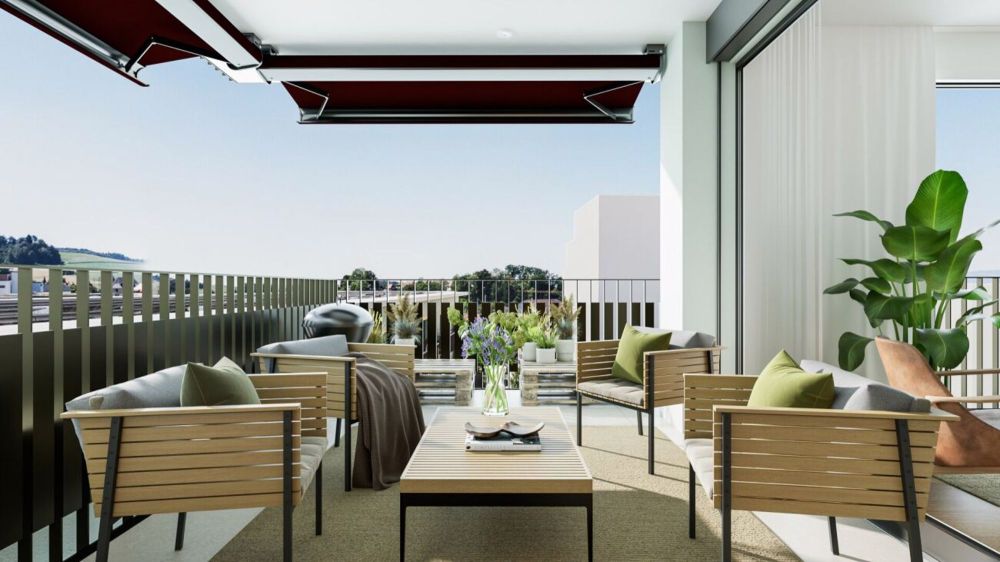 Aebiguet - 44b.32 - Ausbau Deluxe - Gemütliche Loggia