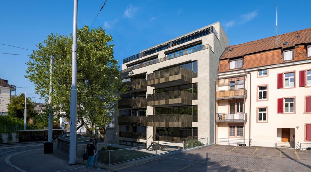 Moderne, helle Wohnung mit grossem Balkon - ideal für Kleinfamilien - Hochwertige Hoffassade