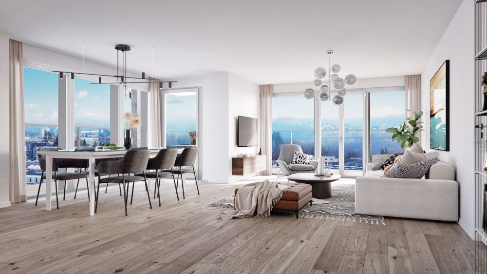 Sie wünschen sich ein ideales Stockwerk, nicht zu hoch, mit einem großen Balkon? Entdecken Sie diese 4,5-Zimmer-Wohnung im 10. Stock des Tour Invictus! - Bild 5