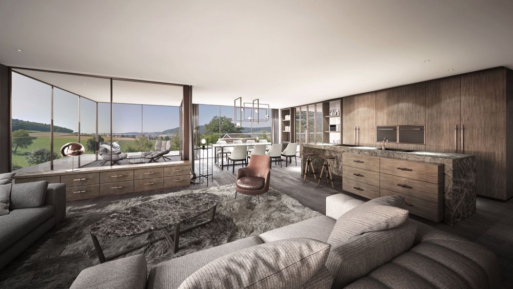 Wohnen im Grünen: Stilvolle 3.5-Zimmerwohnung mit Weitblick - Bild 1