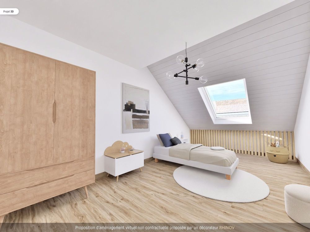 Dachgeschoss von 170 m² unter dem Dach mit spektakulärer Galerie! - chambre 2 - possibilité d'aménagement