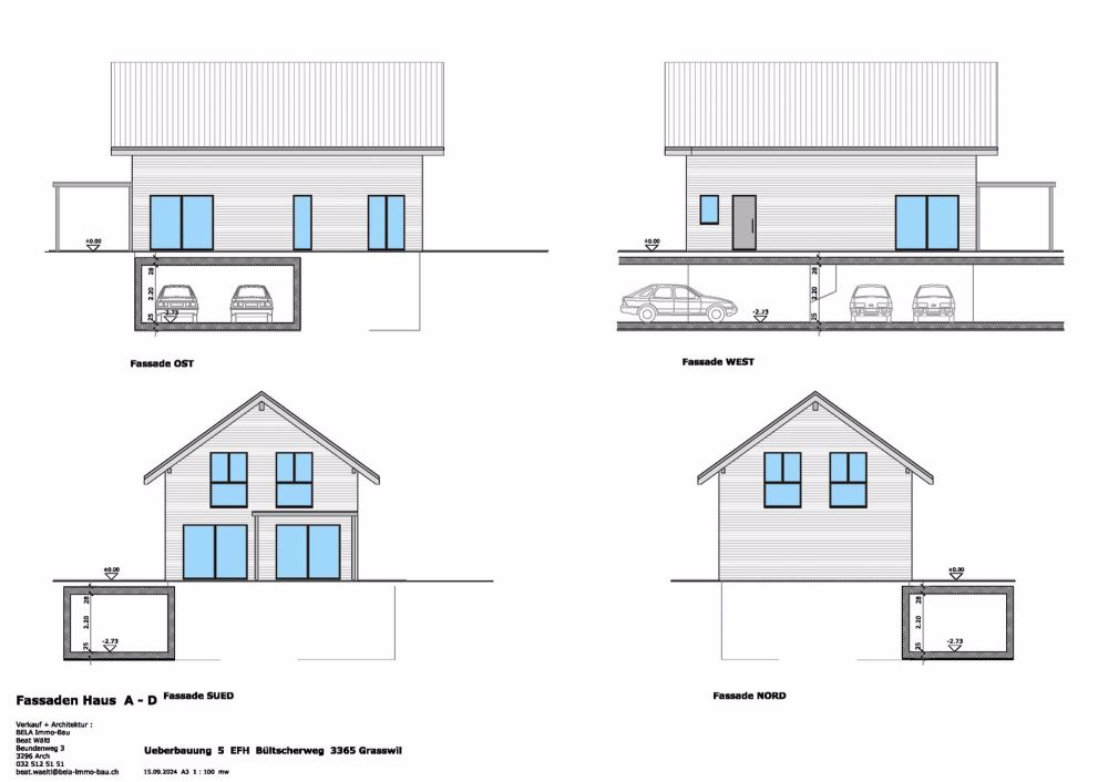 Neubau von 4 EFH mit inkl. je 2 Einstellhallenplätze ab1'060'000 Sfr. - Bild 5