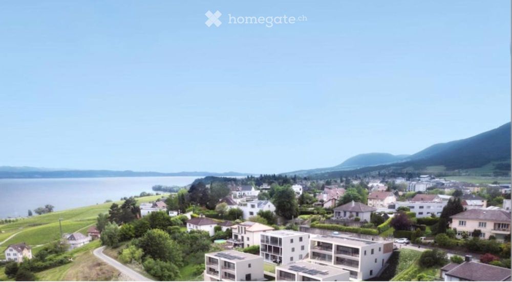 Grande villa mitoyenne neuve sur plans 5.5 pièces - Vues dégagées Lac et les Alpes 180° - Bild 1