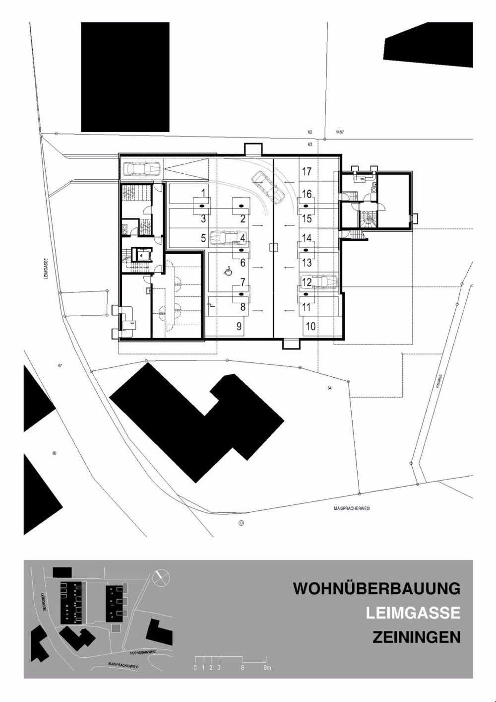 4.5 ZIMMER WOHNUNG INKL. 2 AUTOEINSTELLPLÄTZE UND GROSSEM BALKON - Untergeschoss & Einstellhalle