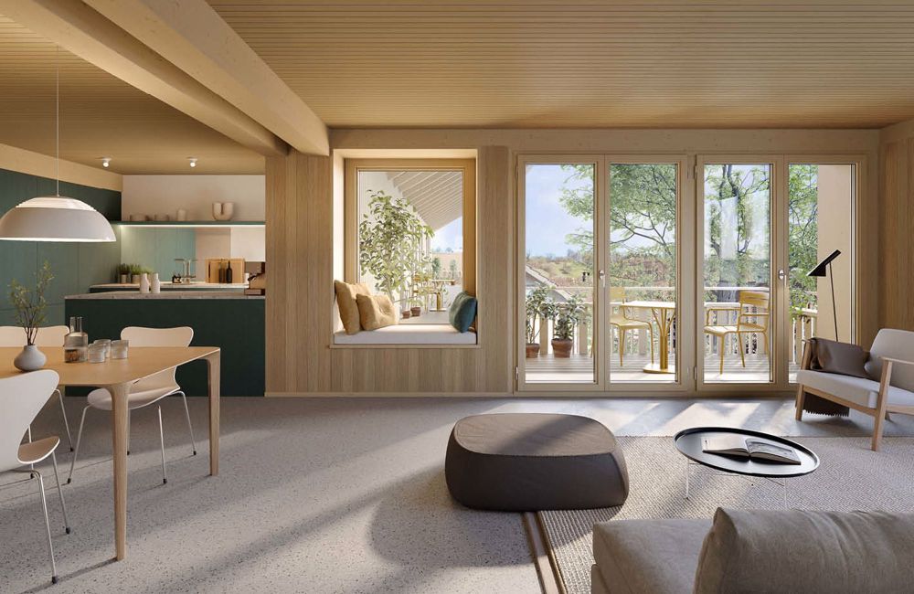 Grosszügige 3.5-Zimmer-Wohnung mit Laube und Weitblick - Bild 1